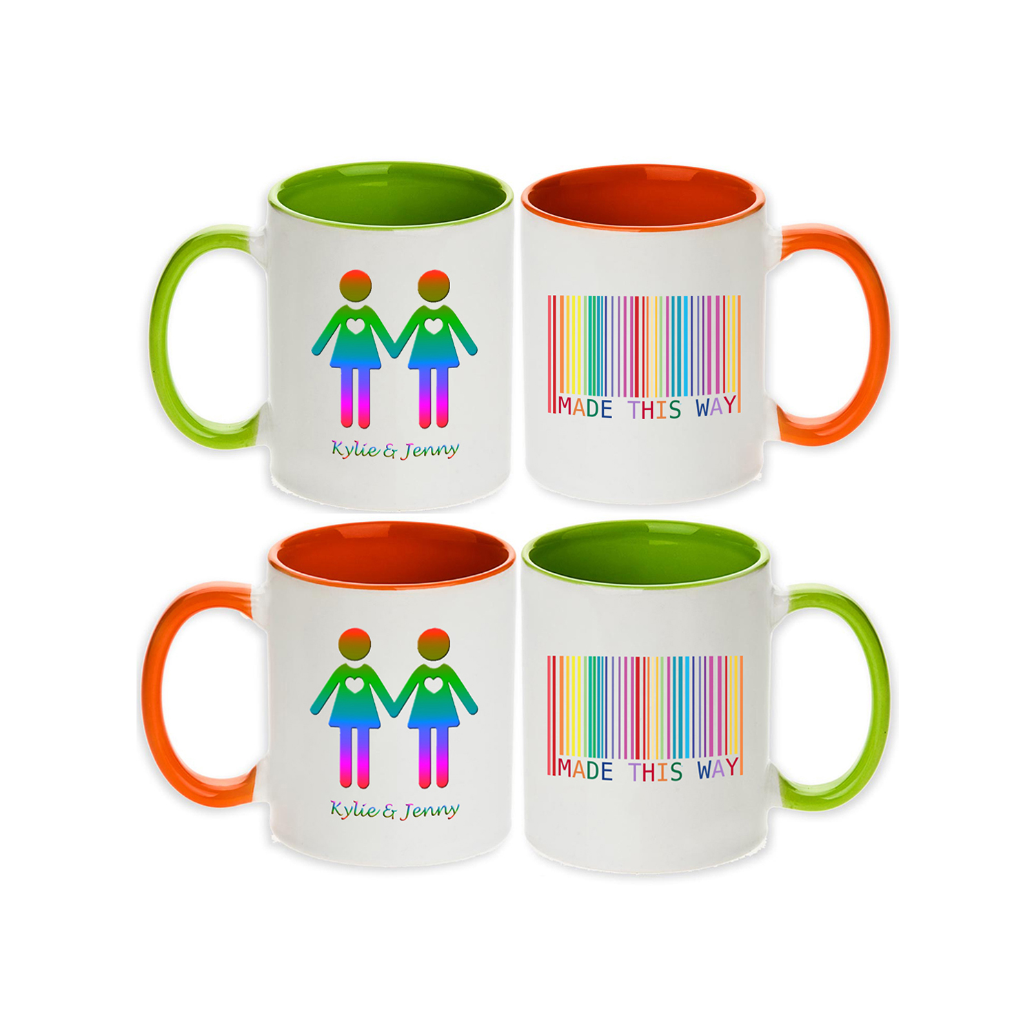 I found My Mrs Set of 2pcs And so did She Unique Gift Mugs for Lesbian Couples Right..