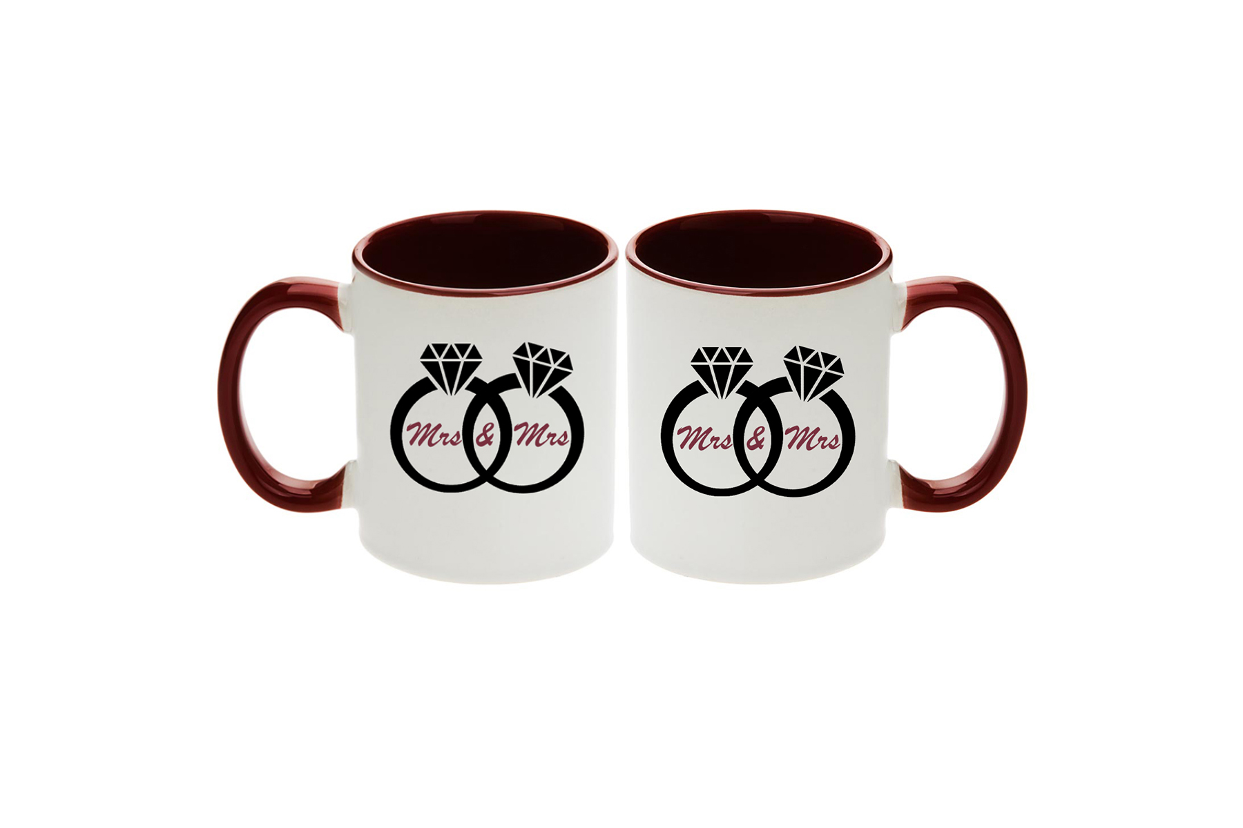 I found My Mrs Set of 2pcs And so did She Unique Gift Mugs for Lesbian Couples Right..